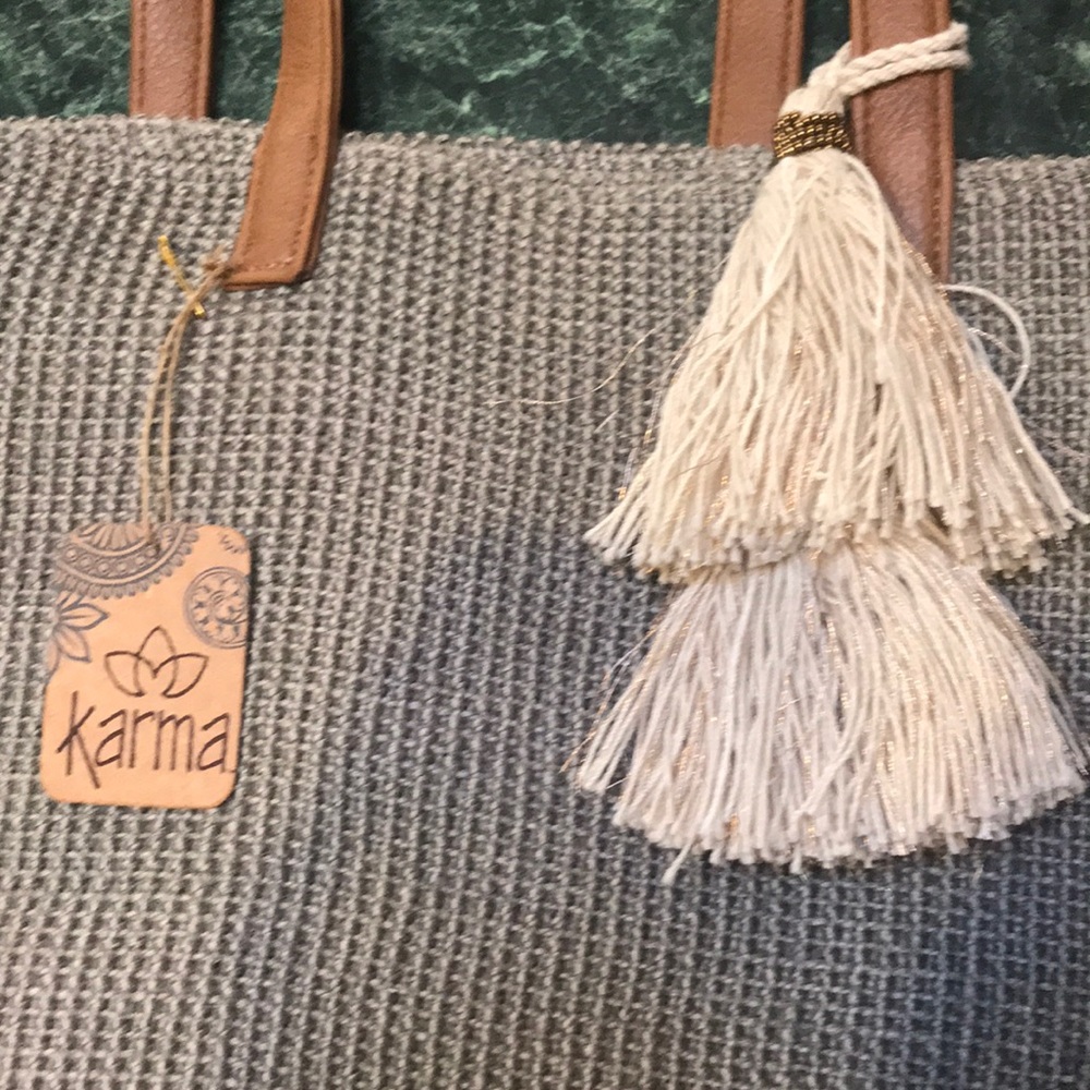 Karma jute Tote!  NWT!